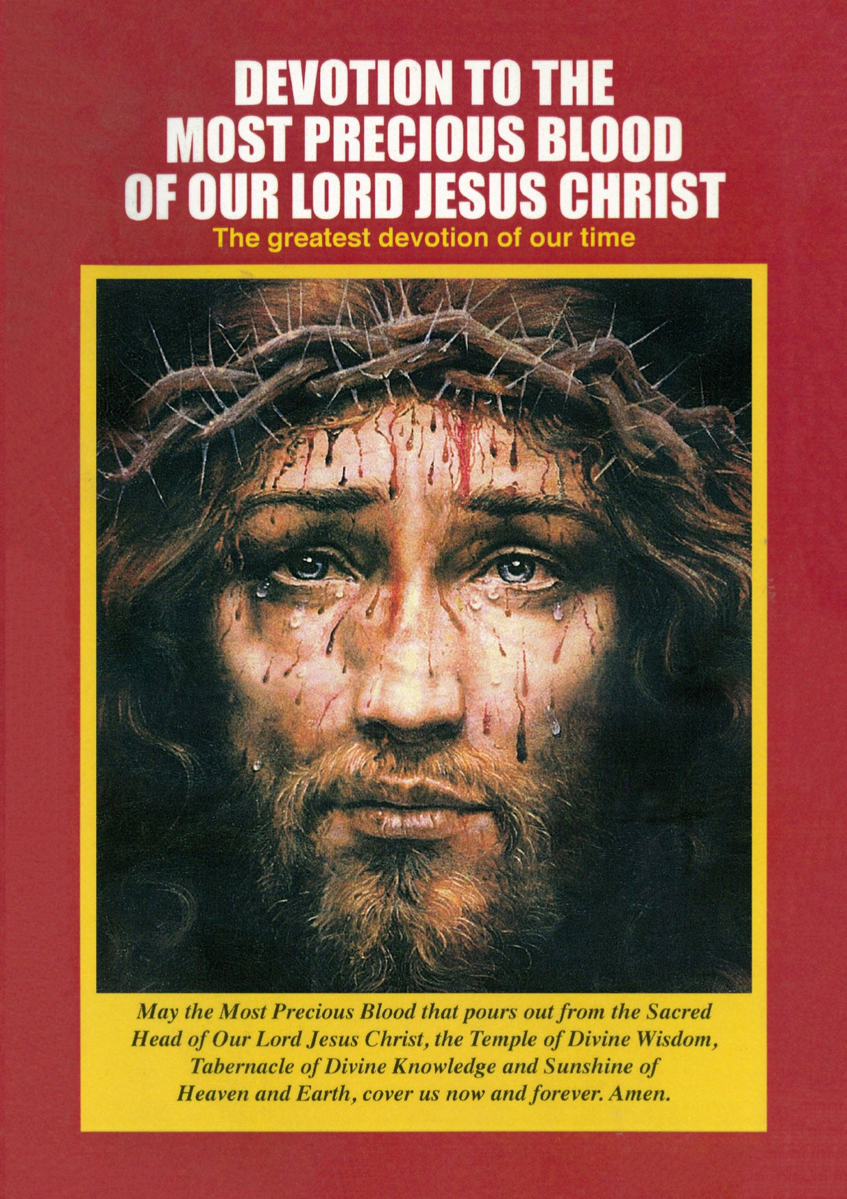 Devotion to the Most Precious Blood of Our Lord Jesus Christ