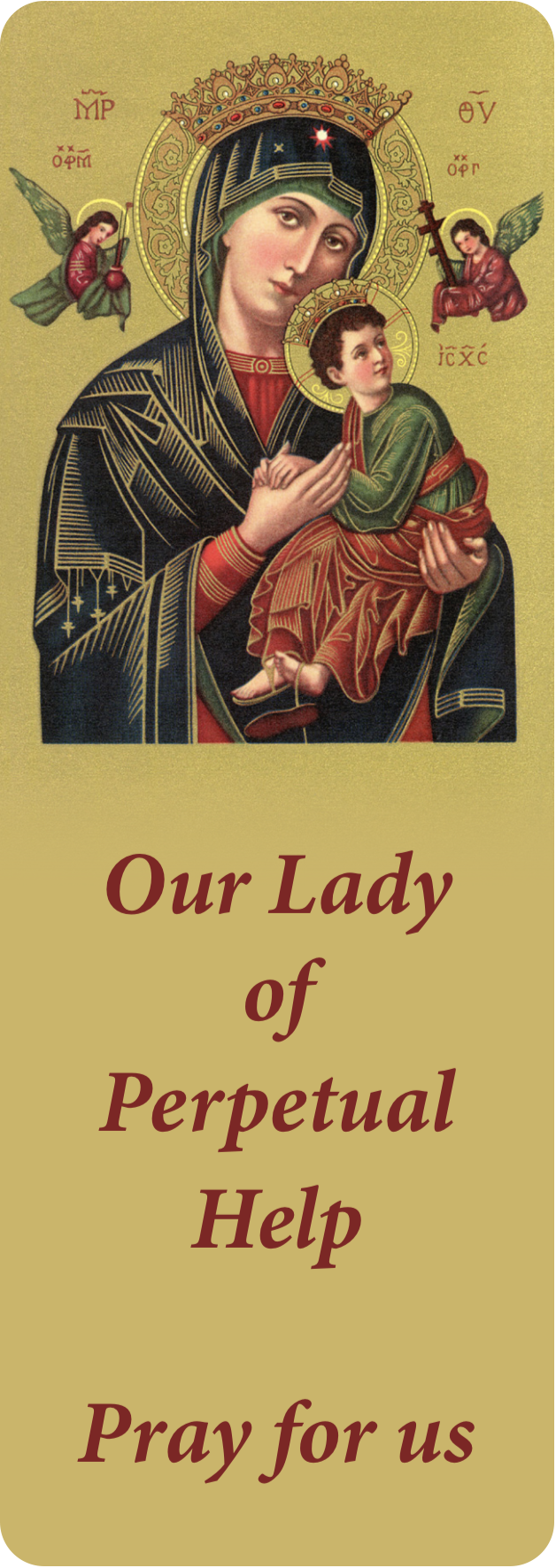 Our Lady of Perpetual Help Bookmark