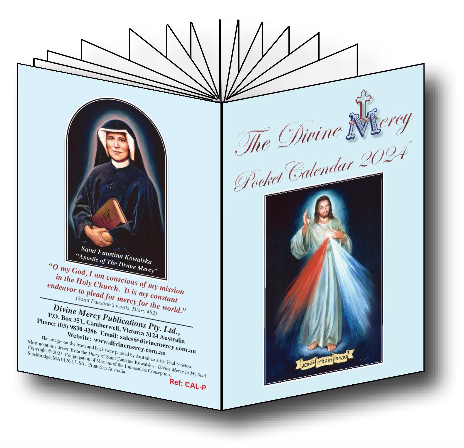 2024 Divine Mercy Pocket Calendar