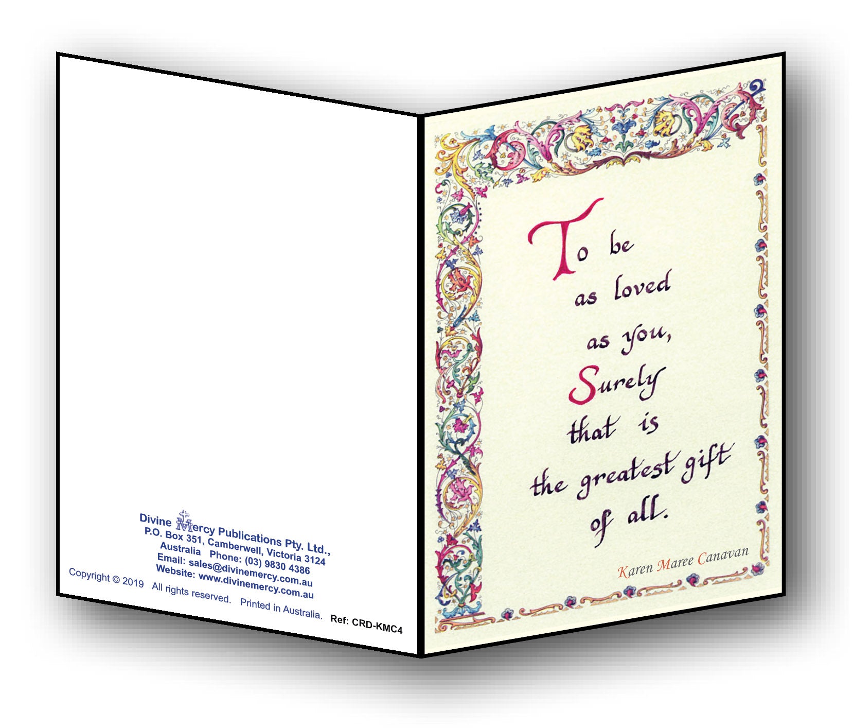 To be as loved as you . . . Greeting Card
