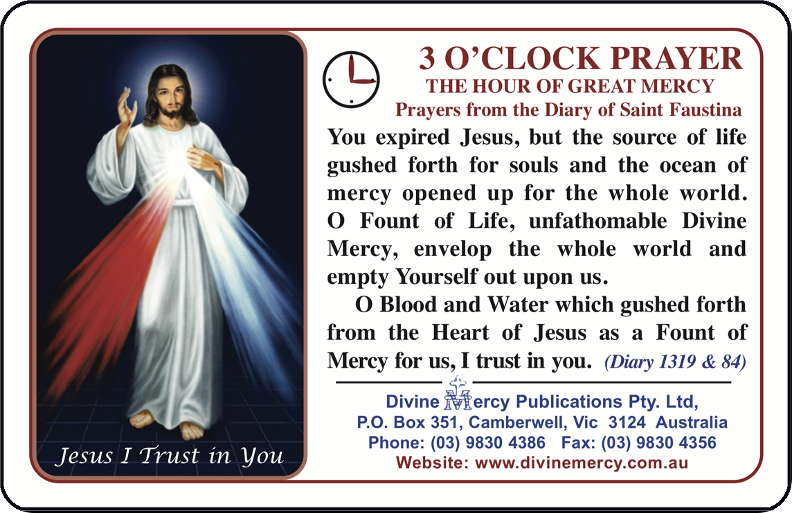 3 O'Clock Prayer Card (V4)