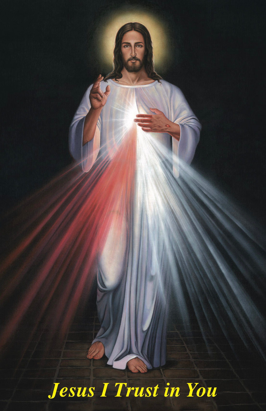 The Divine Mercy Image - Tommy Canning - Wallet Size