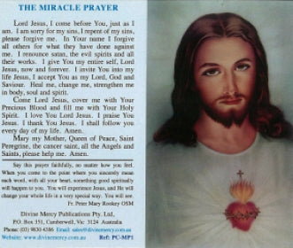 The Miracle Prayer - Laminated
