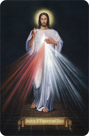 The Divine Mercy Image Plastic Card