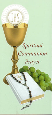 Spiritual Communion Prayer (Small)