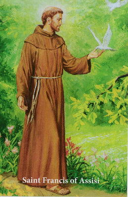 Saint Francis of Assisi Prayer Card
