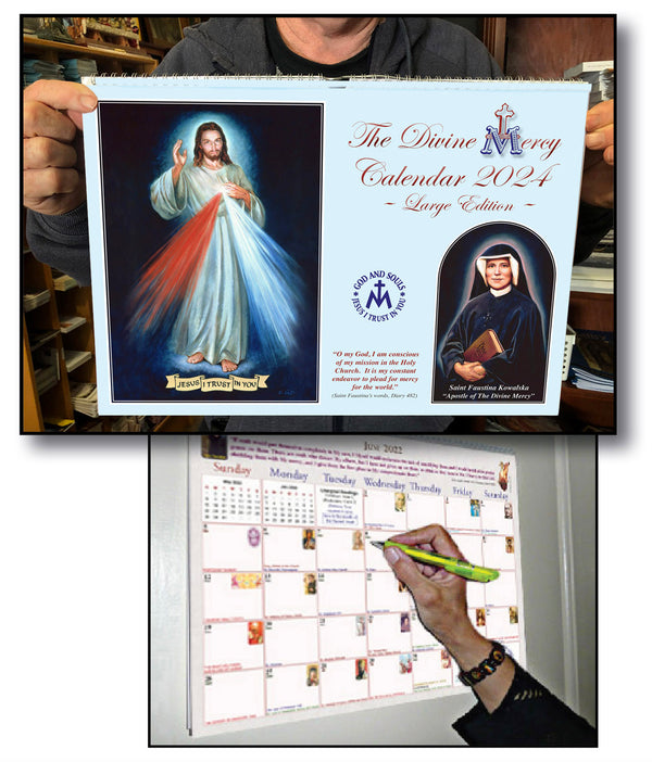 2024 Divine Mercy Calendar (Large Edition) - Divine Mercy Publications