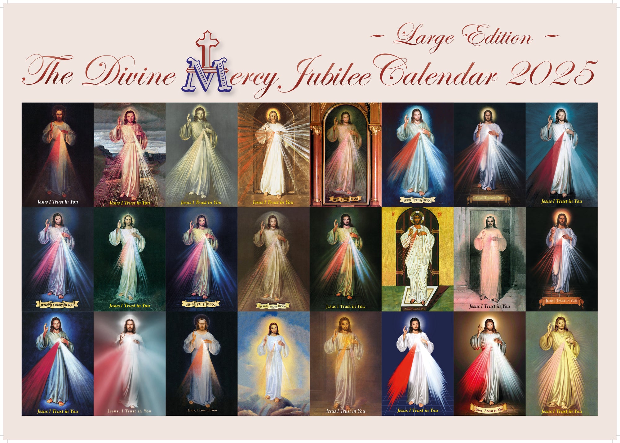 Divine Mercy Layout 2025 Divine Mercy Calendar (Large Edition) - Divine Mercy Publications ...