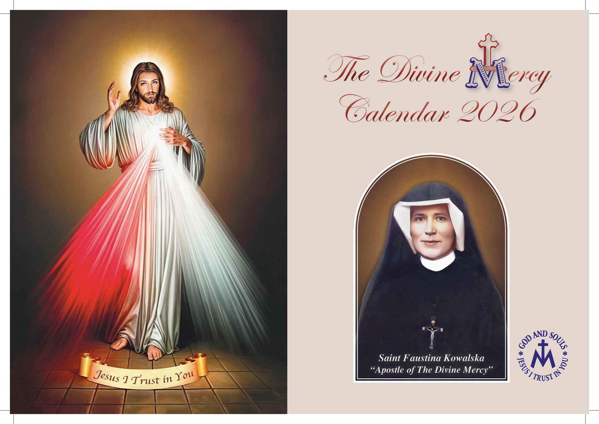 2026 Divine Mercy Wall Calendar
