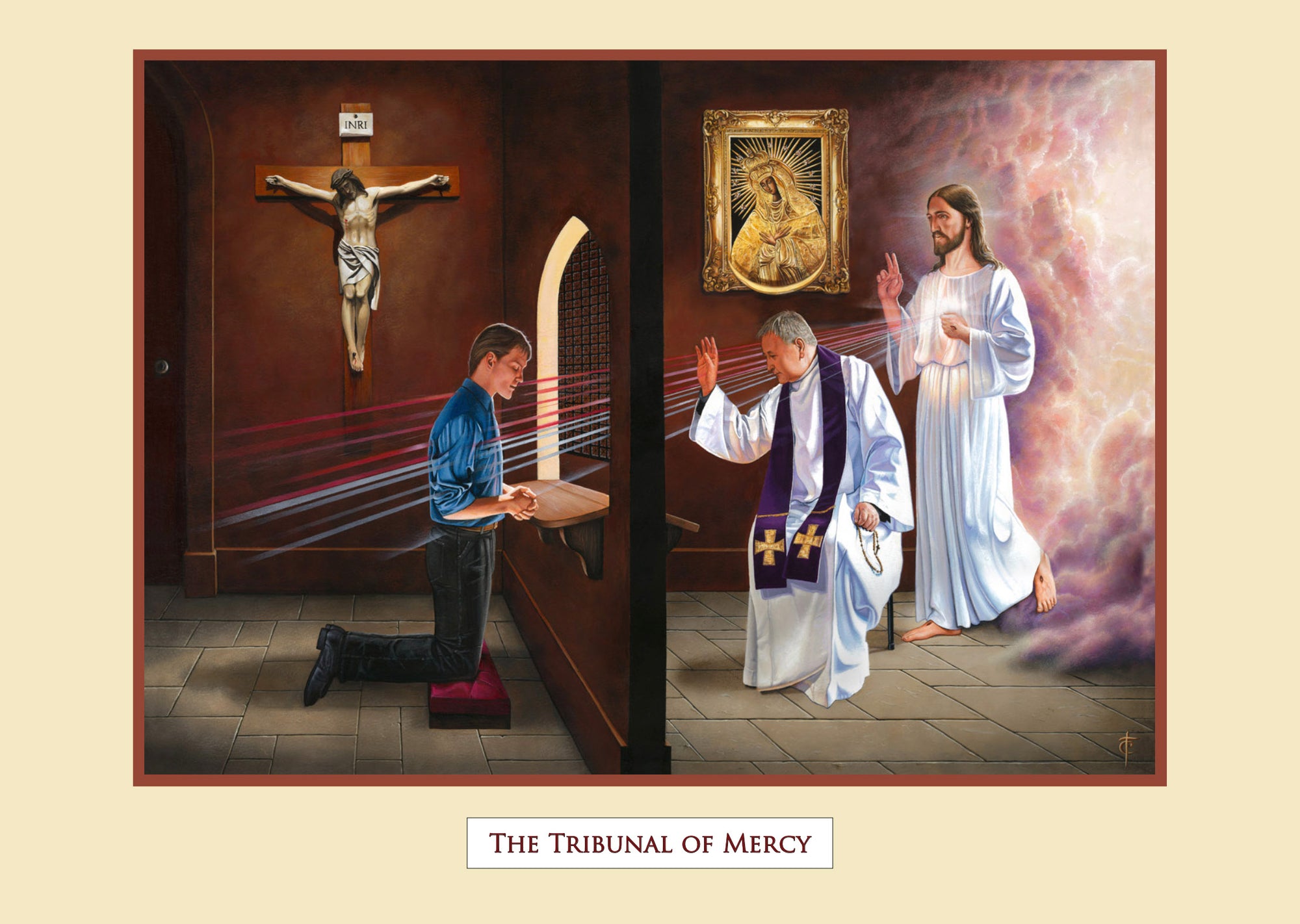 Blank Greeting Card: The Tribunal of Mercy