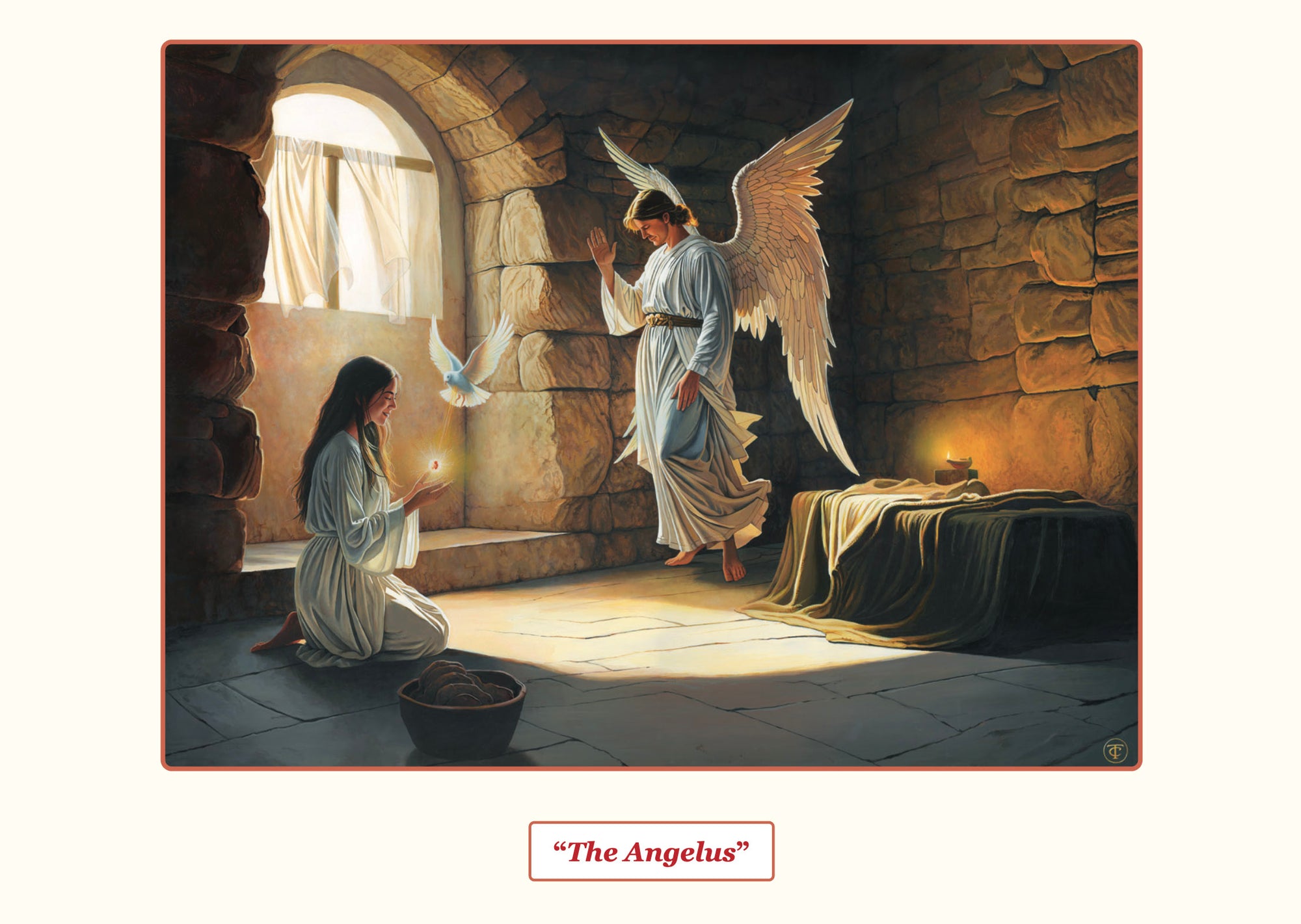 Blank Greeting Card: The Angelus