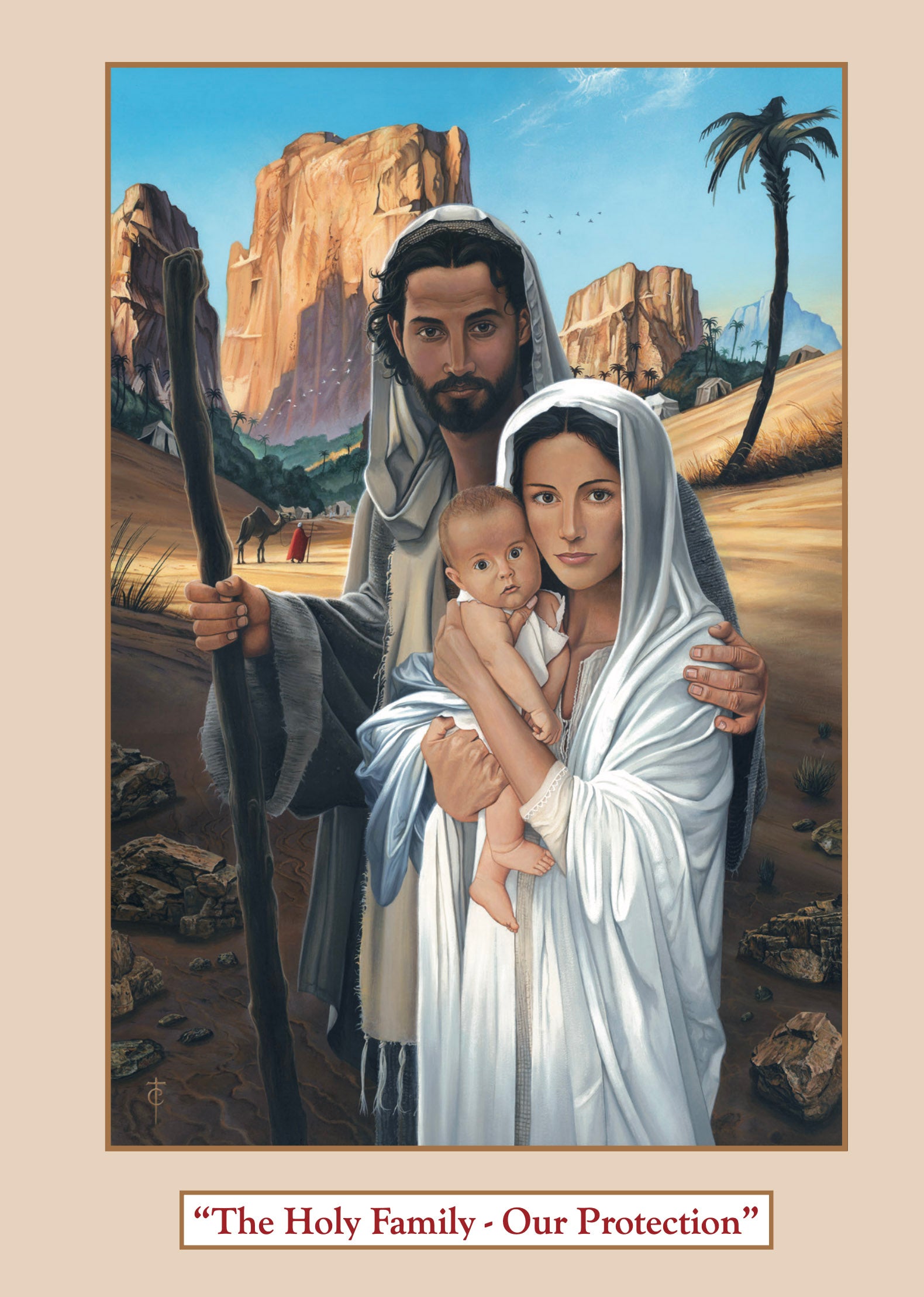 Blank Greeting Card: The Holy Family, Our Protection