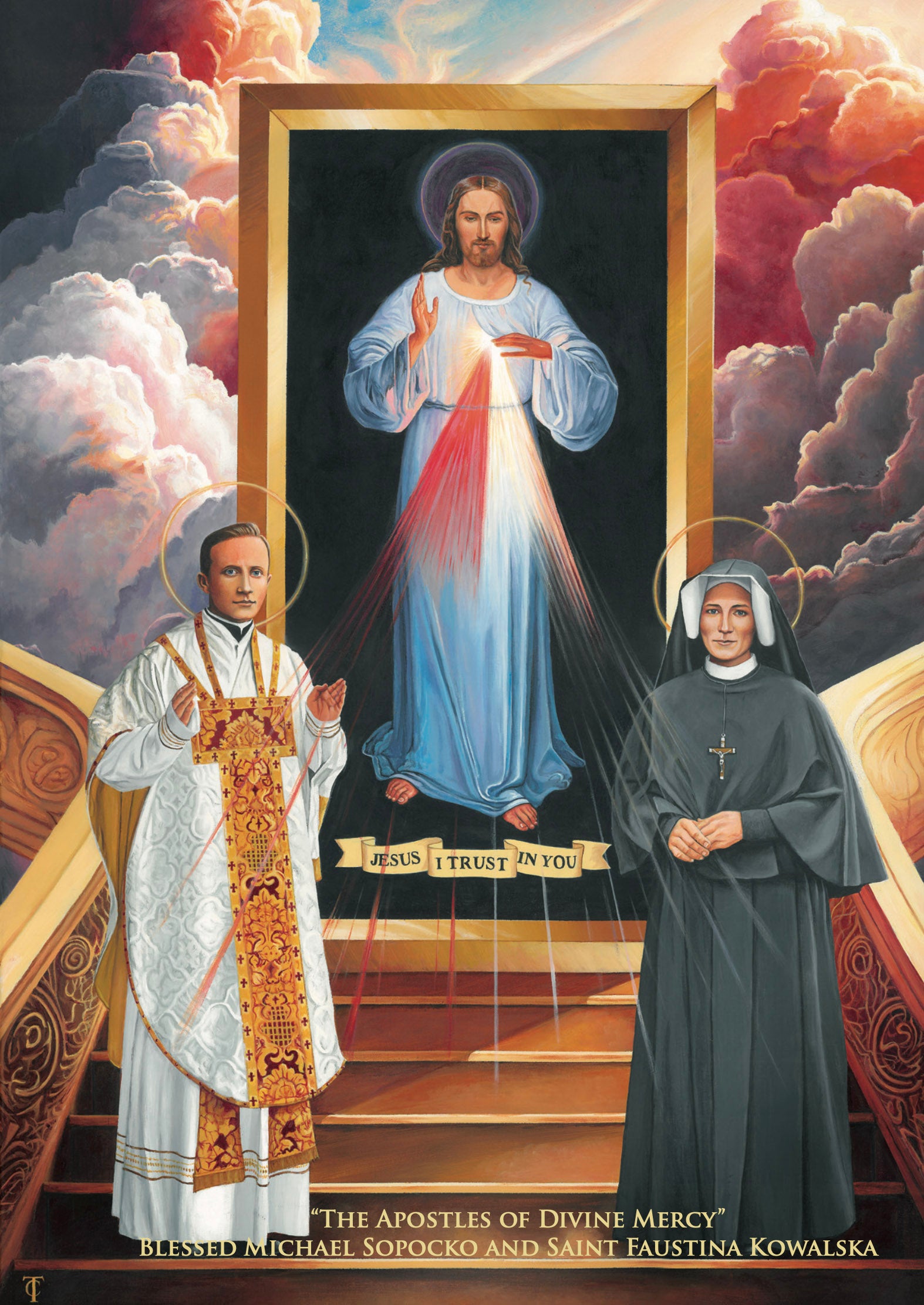 Blank Greeting Card: The Apostles of Divine Mercy