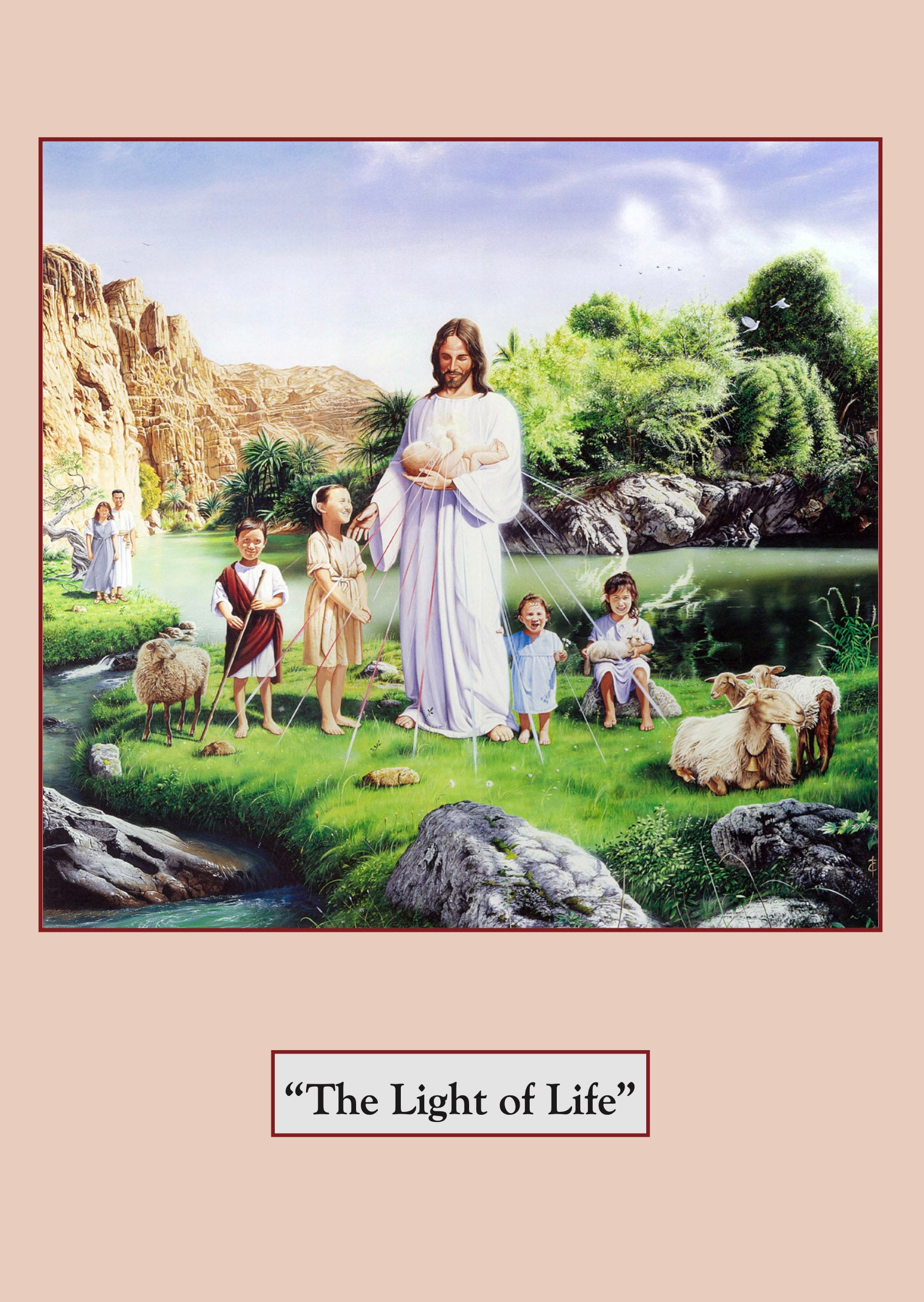 Blank Greeting Card: The Light of Life