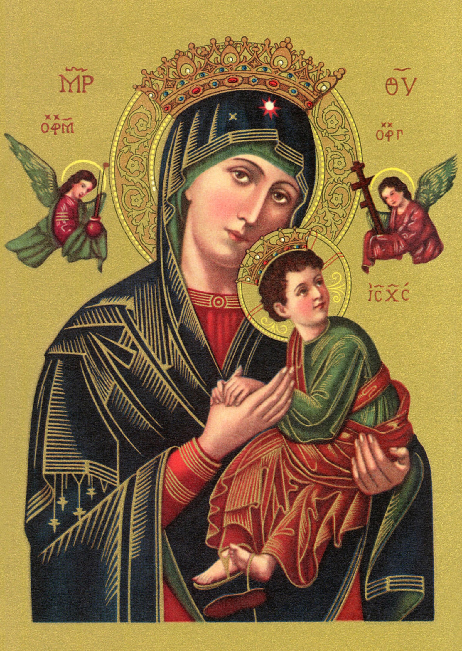 Blank Greeting Card: Our Lady of Perpetual Help