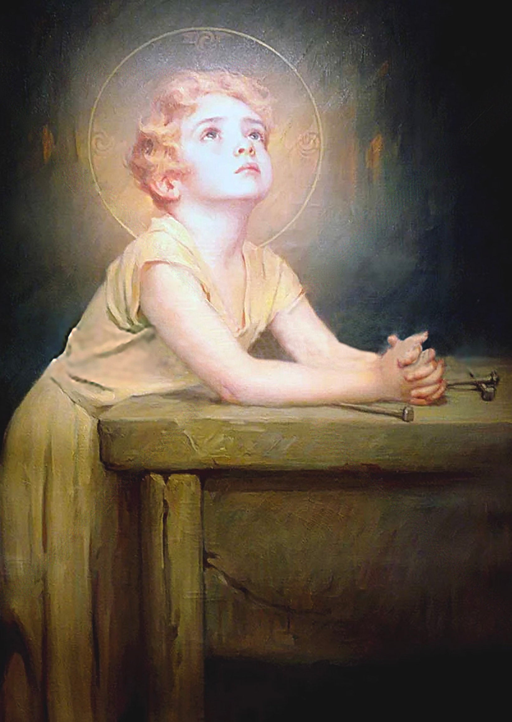 Picture: Child Jesus Leaning on Table