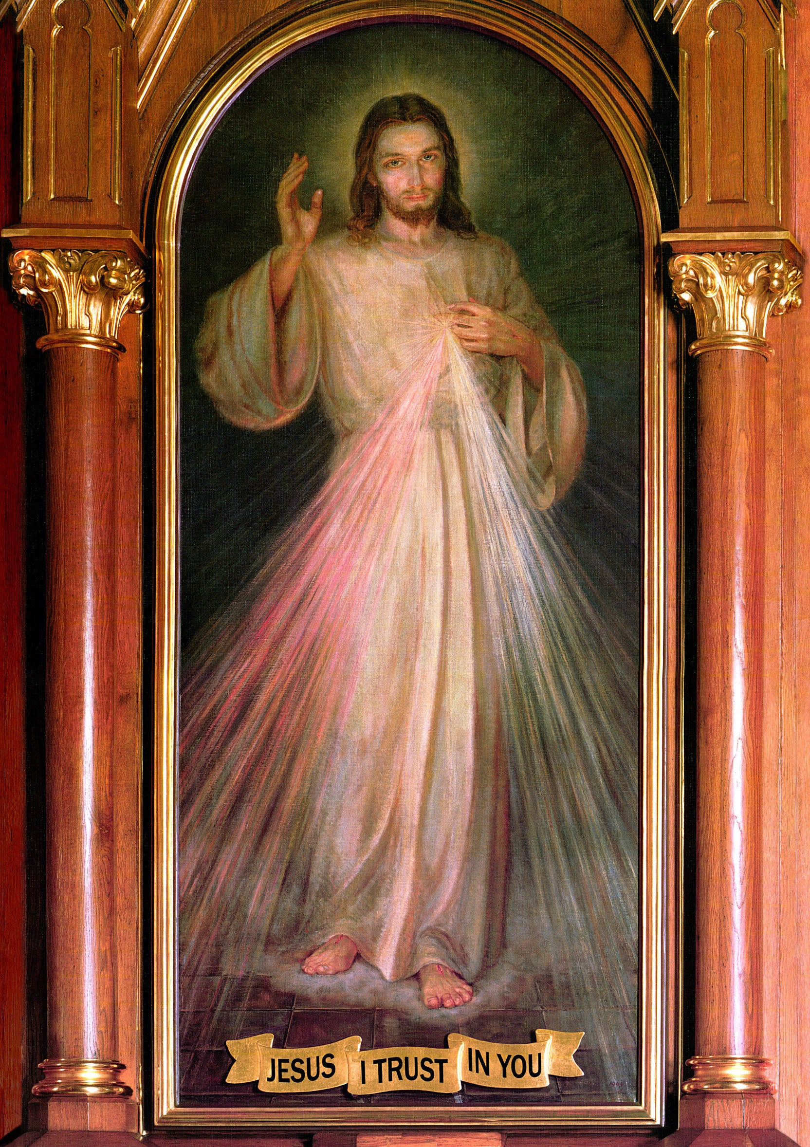 Picture: Divine Mercy image - Cracow Chapel