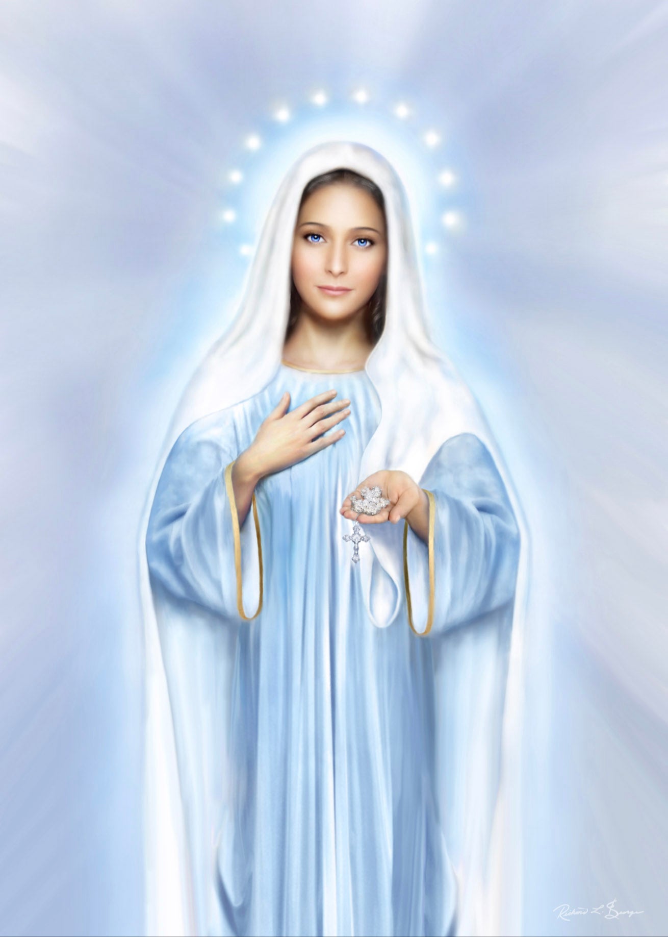 Our Lady of Medjugorje Art Print by R.L. George