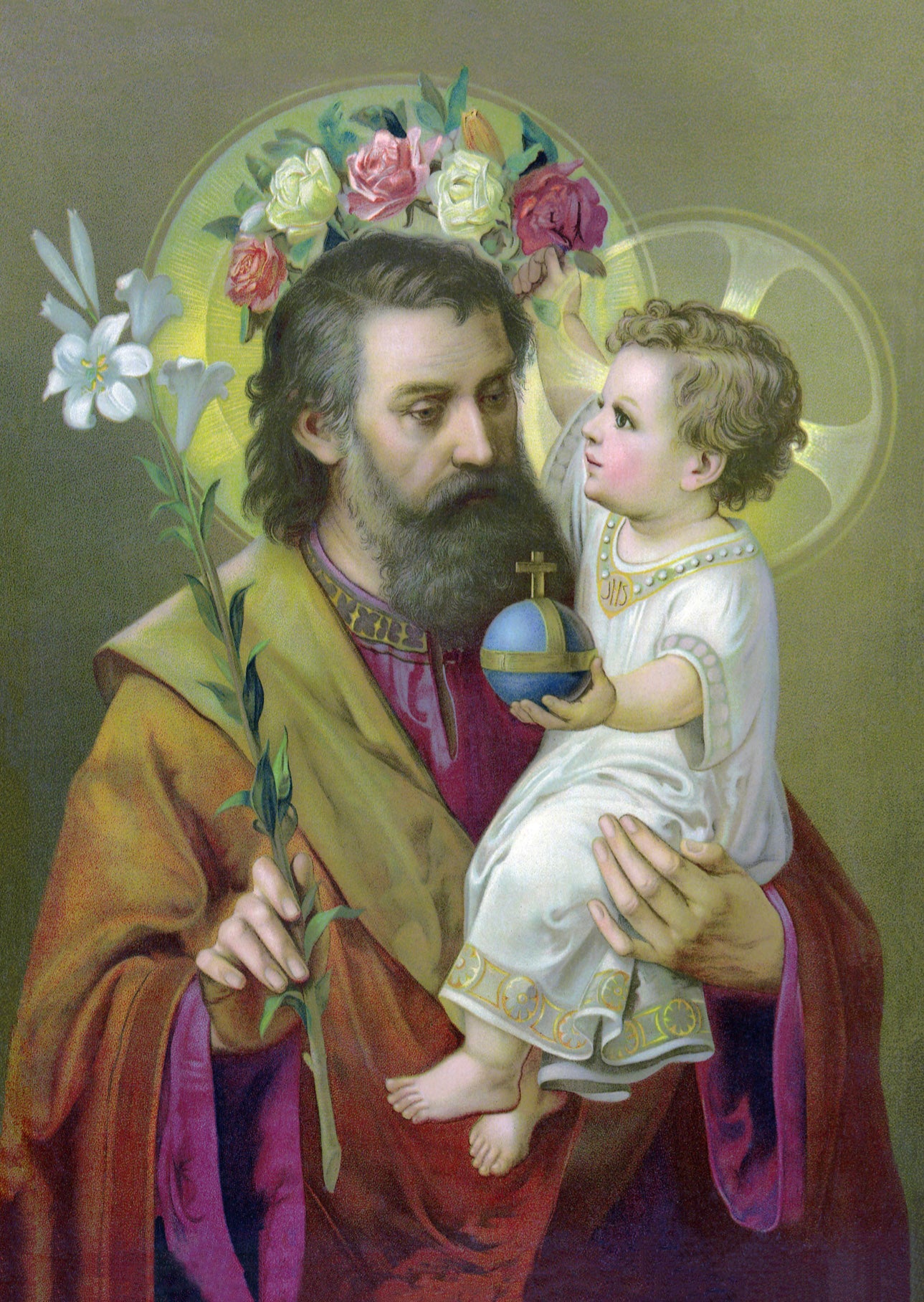 St Joseph with the Child Jesus No.14
