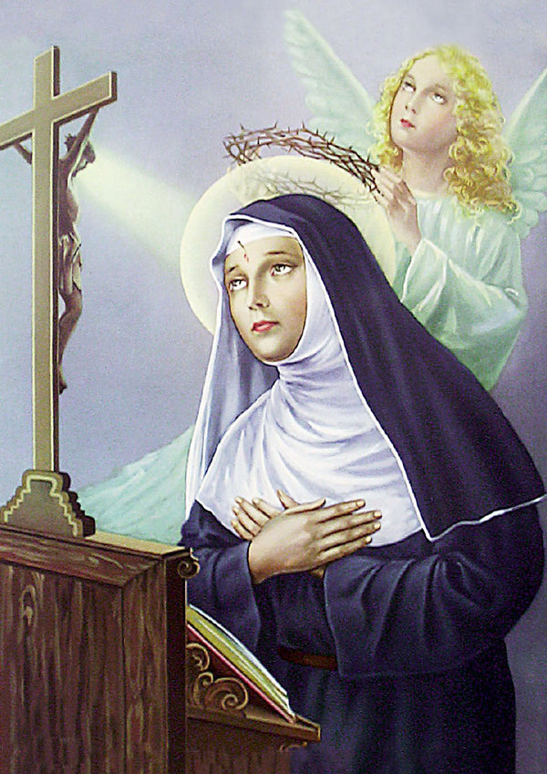Symbols Of Saint Rita Of Cascia Reliquary With Wedding Ring Of St Rita