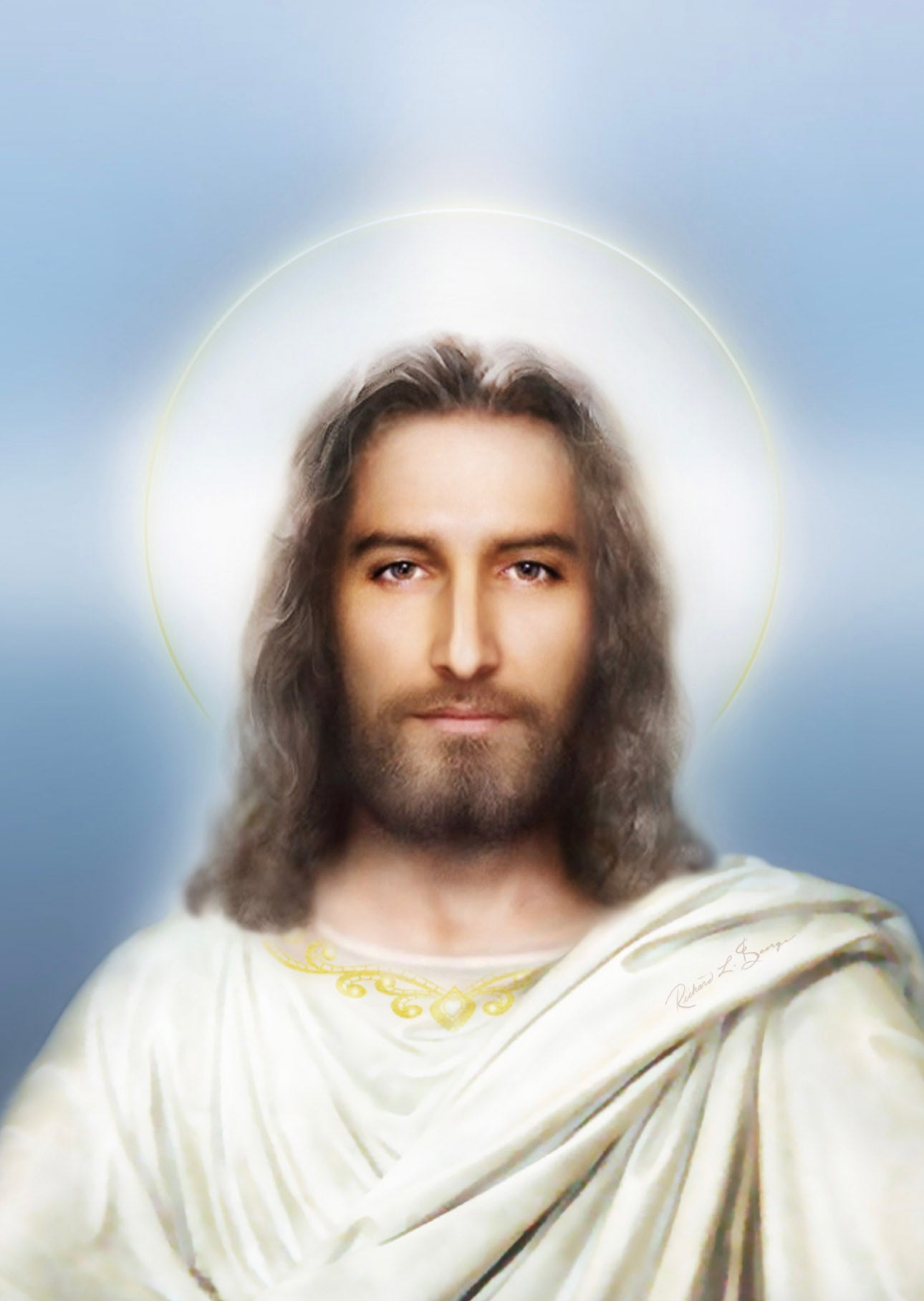 The Holy Face of Jesus Art Print by R.L. George
