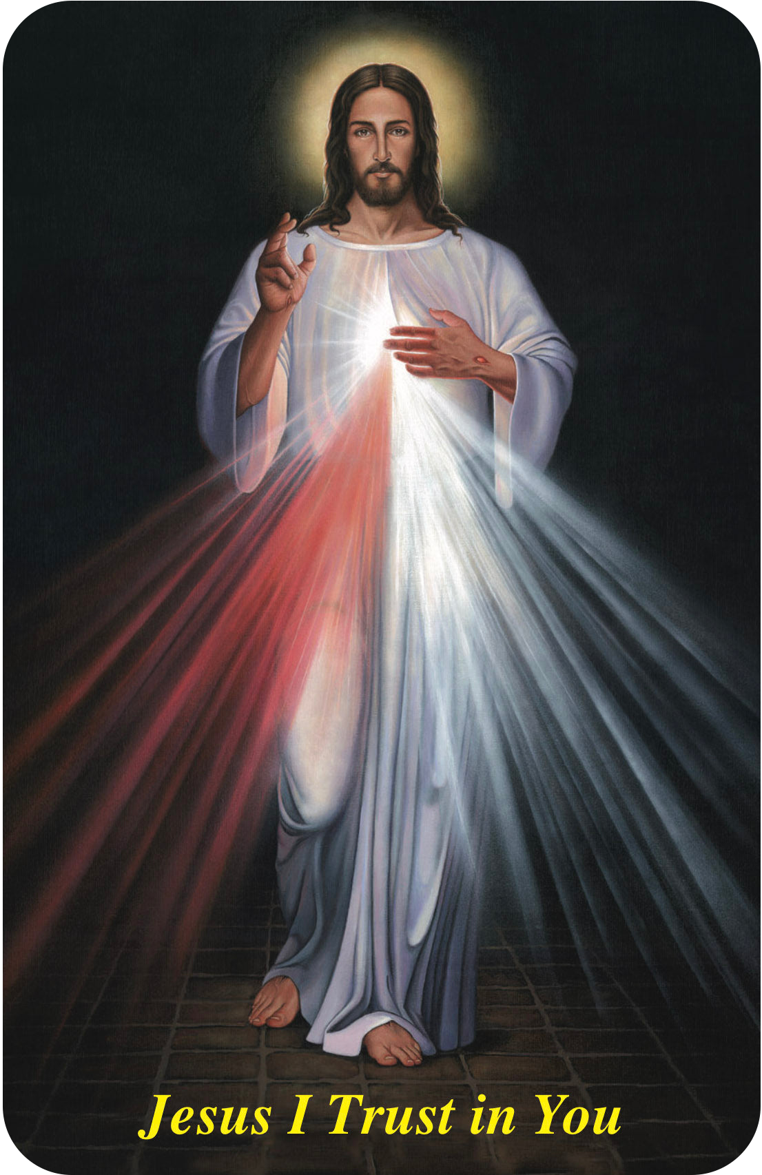 The Divine Mercy Image - Tommy Canning - Wallet Size