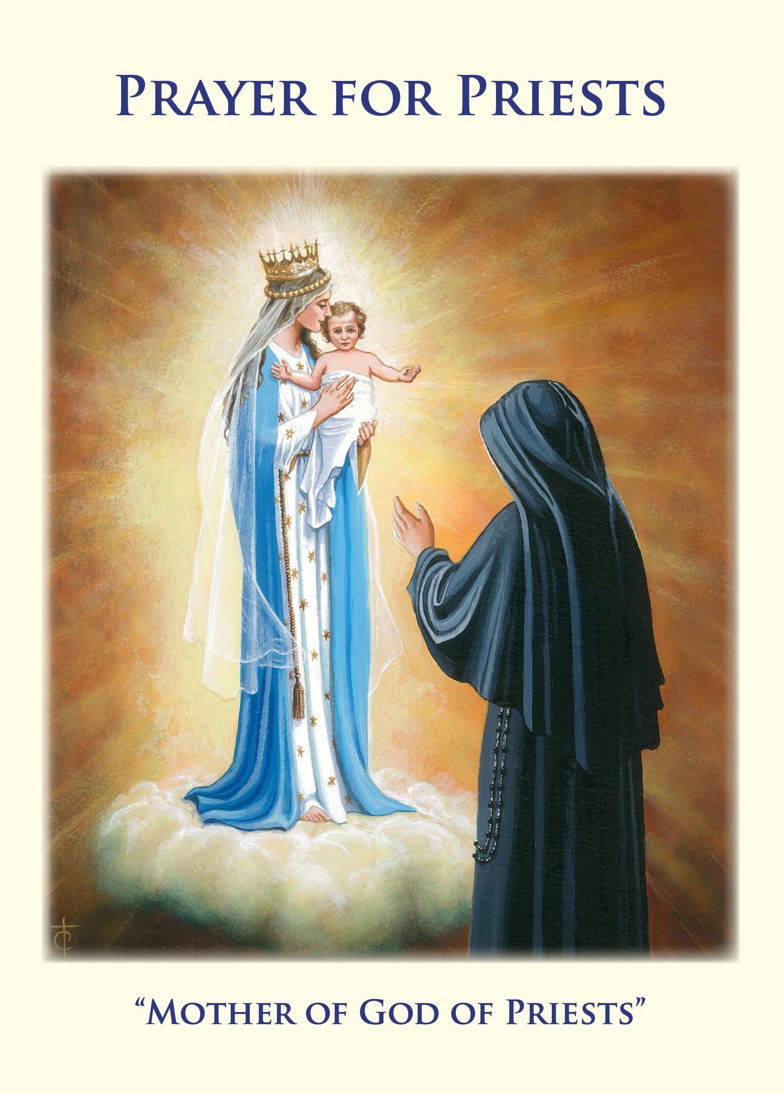 Prayercard: Prayer for Priests (folding card)