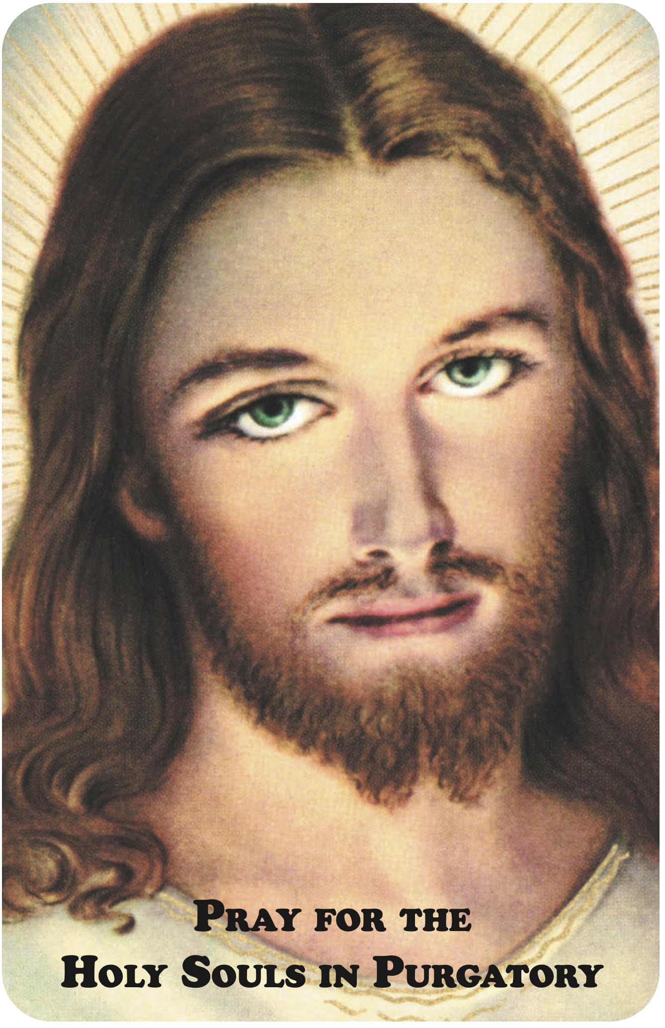 Wallet Size Prayer of St. Gertrude for the Holy Souls in Purgatory