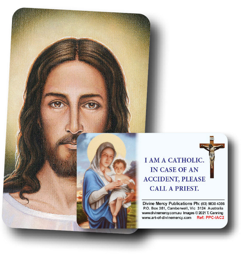 Wallet Catholic Wallet-Size Laminated Holy Cards - Divine Mercy Publications Pty. Ltd.