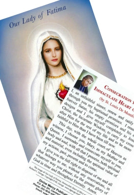 Consecration to the Immaculate Heart of Mary Prayer Card