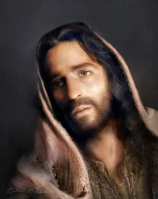 Portrait of the Christ Art Print by R.L. George