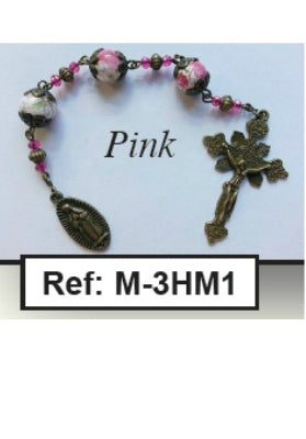 Three Hail Mary Devotion Chaplet (Pink)