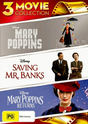 3 Movie Collection! Mary Poppins; Mary Poppins Returns; Saving Mr Banks