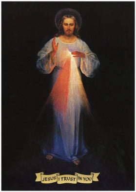 Divine Mercy Image Prayer Card