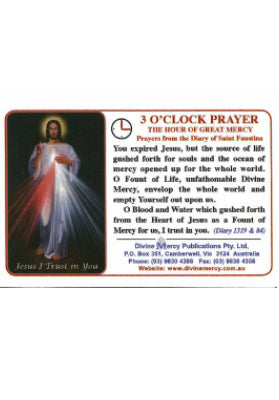 3 O'Clock Prayer Magnet (White)