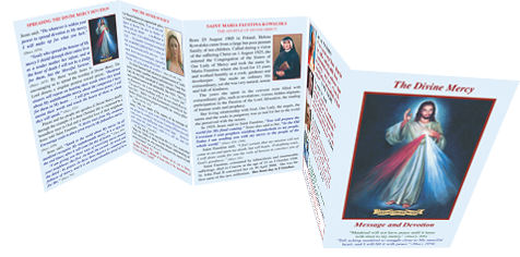 The Divine Mercy Message and Devotion Leaflet (LAMINATED)