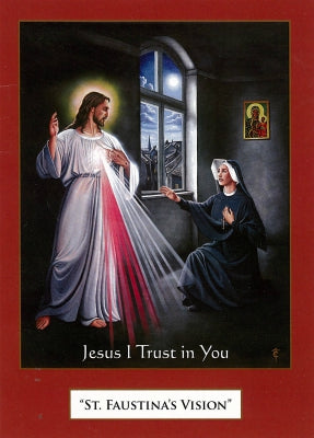 Blank Greeting Card - St. Faustina's Vision