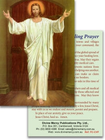 A Coronavirus Healing Prayer Card
