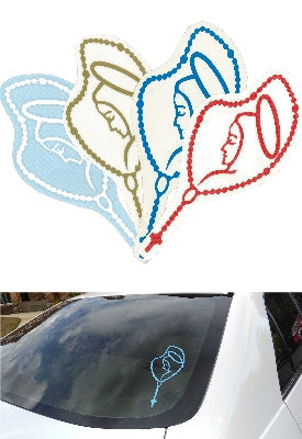 Rosary/Our Lady Car Sticker