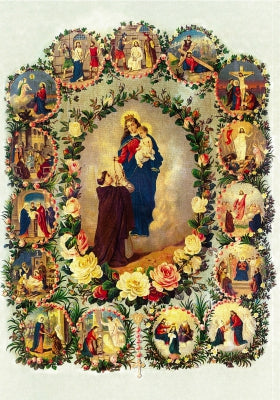 Our Lady of the Rosary with Saint Dominic